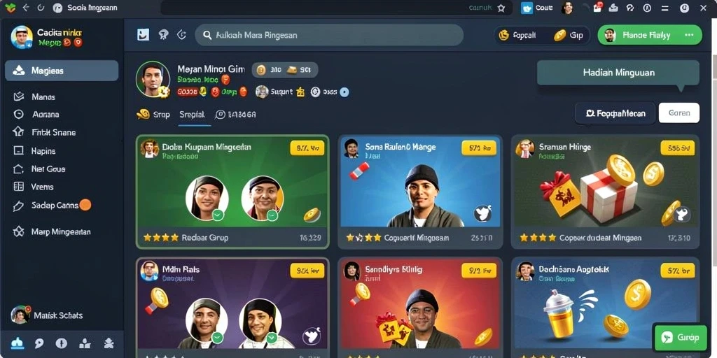Fitur kompetisi menarik dengan hadiah besar.