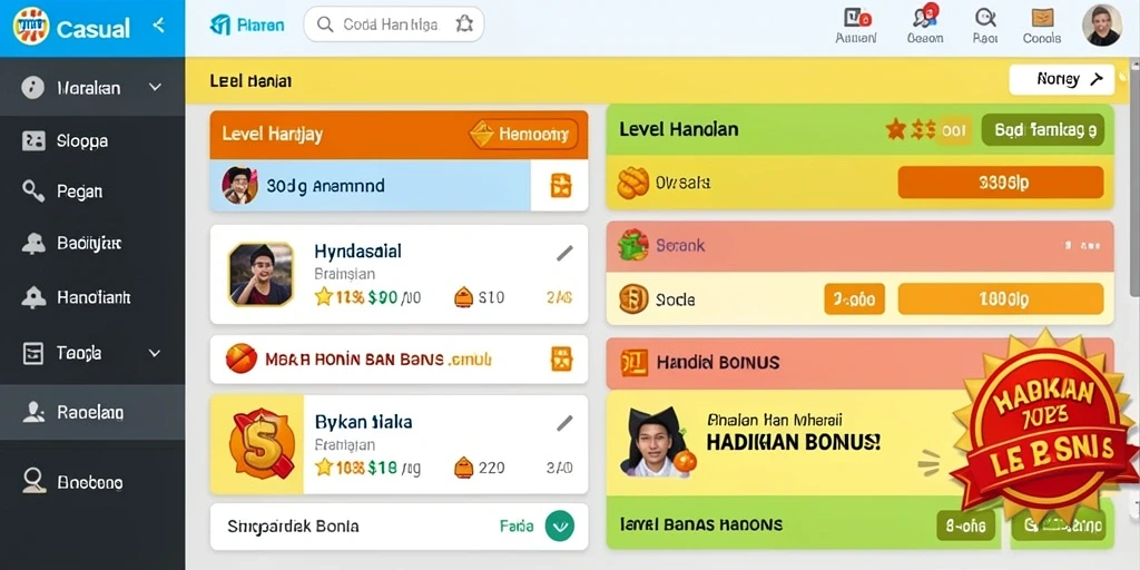 Turnamen dengan hadiah besar setiap minggu.