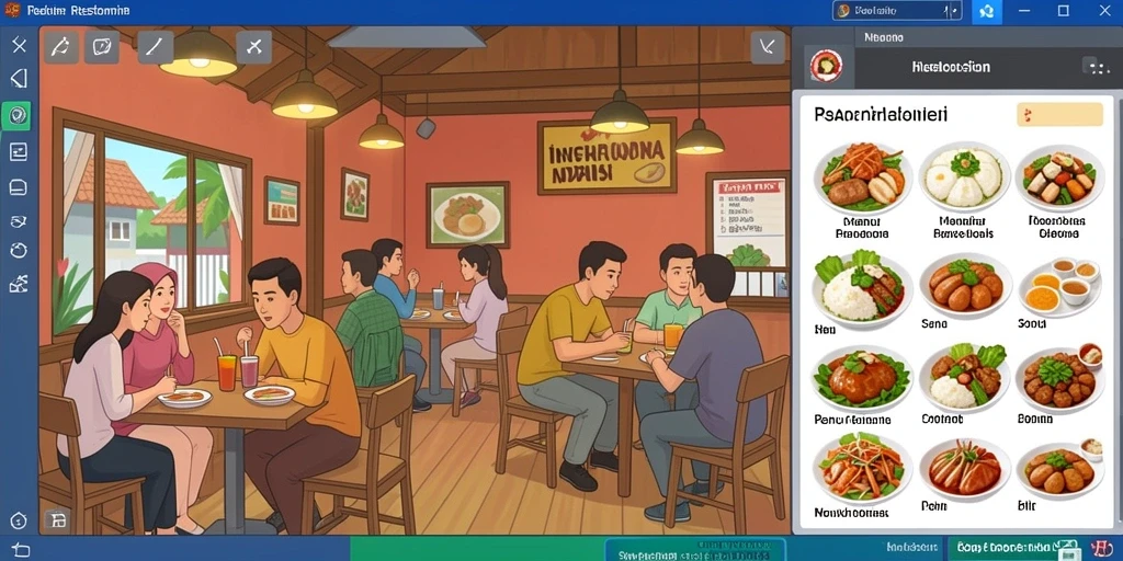 Fitur chat yang memungkinkan interaksi antar pemain.
